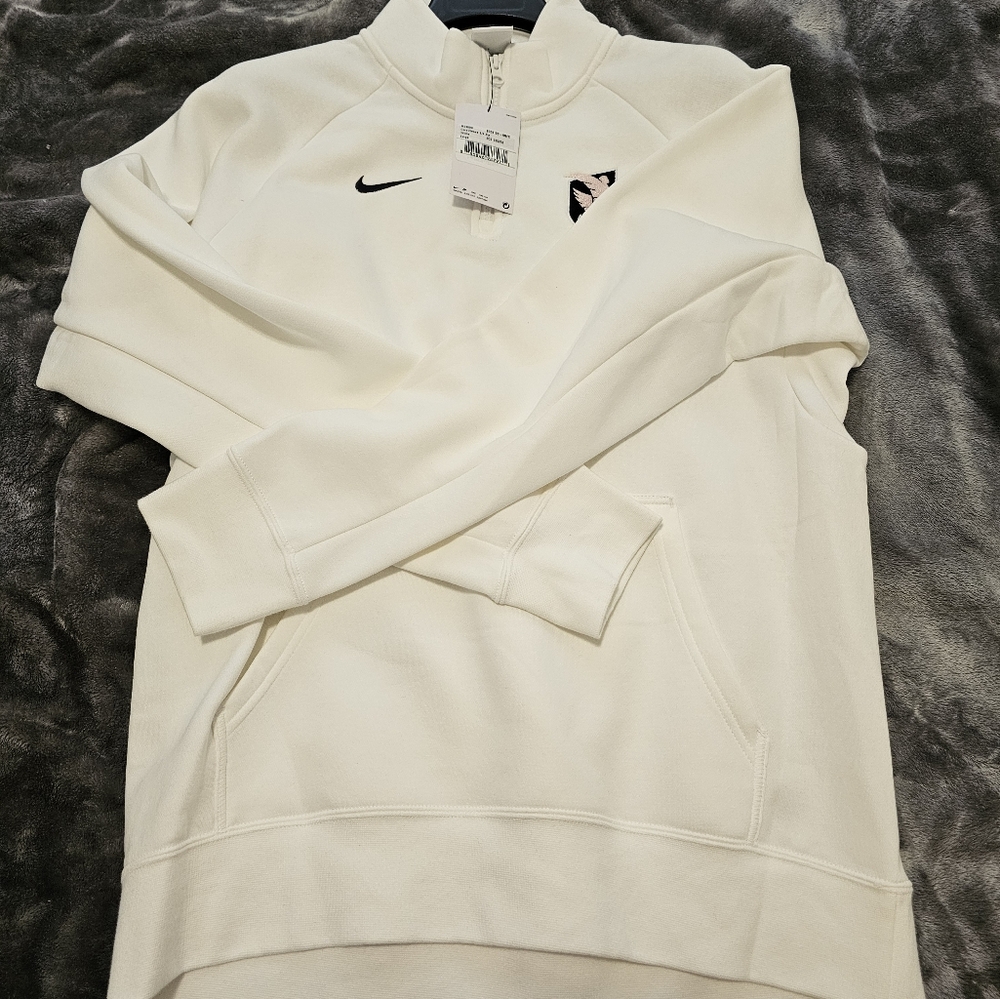 Angel City FC Nike Unisex White Club Fleece 1/4 Zip Size Large